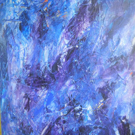 Tryghed, et maleri i mange blå nuancer